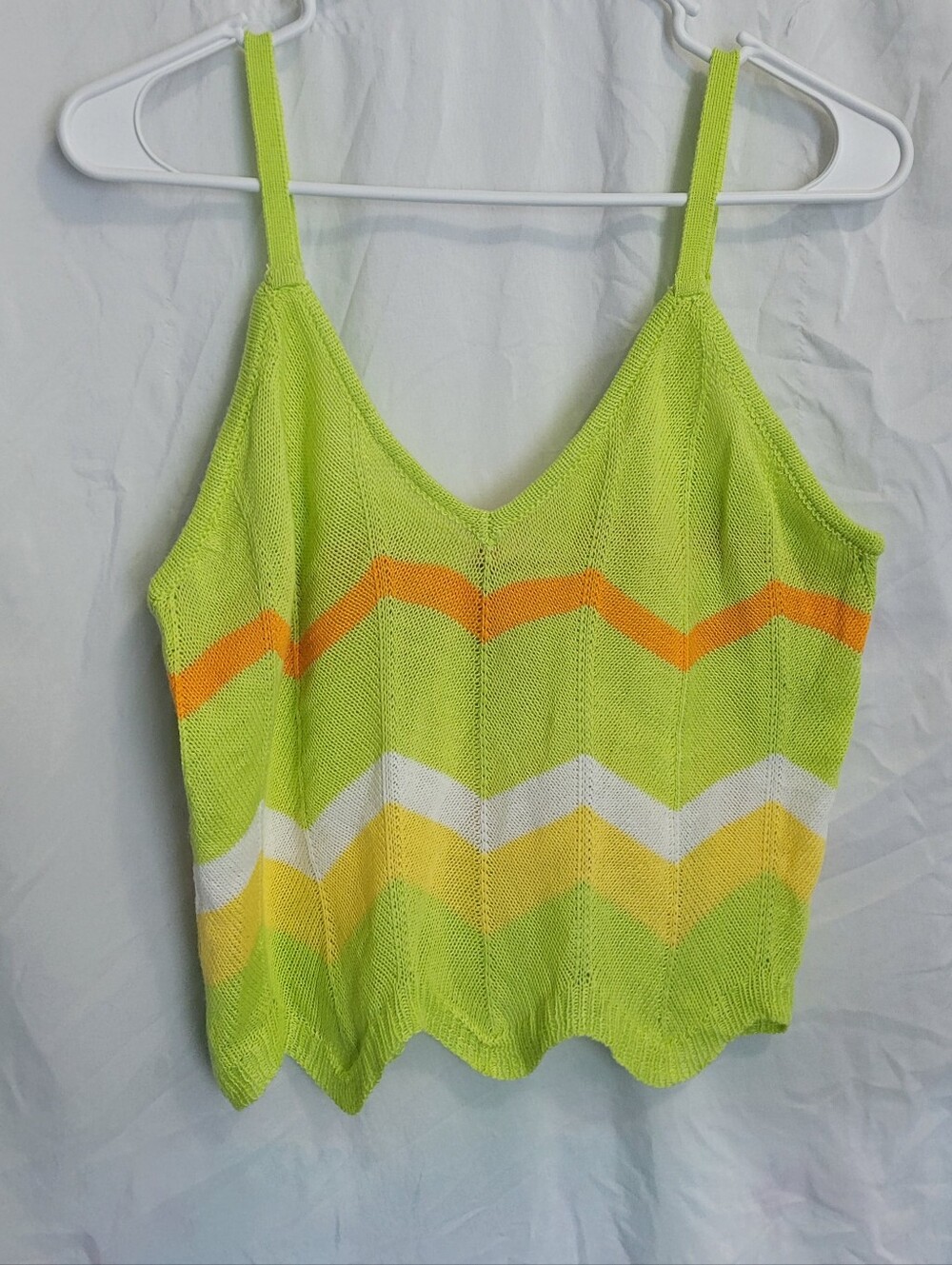 Chevron Knit Cami Tank Top